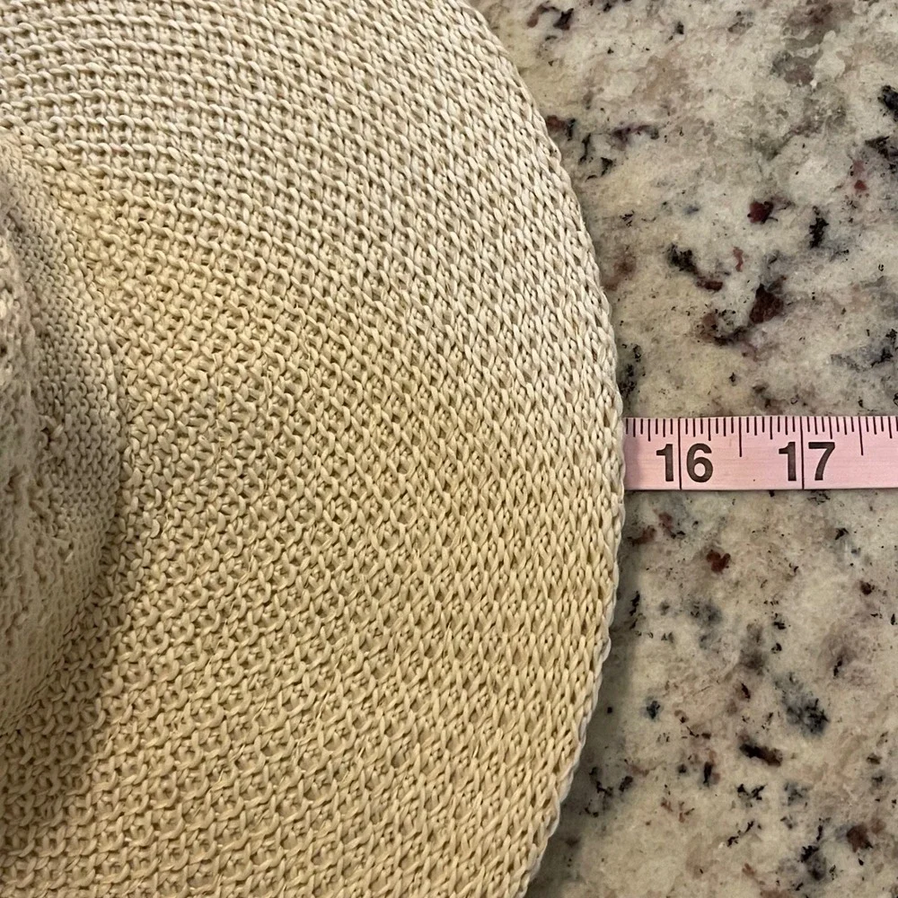 Coolibar Perla Packable Wide Brim Hat Womens OS Beige UPF 50+ Sun Travel 02214